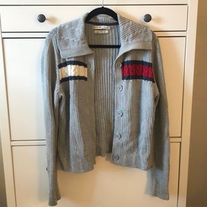 VINTAGE Tommy Hilfiger cable knit cardigan sweater